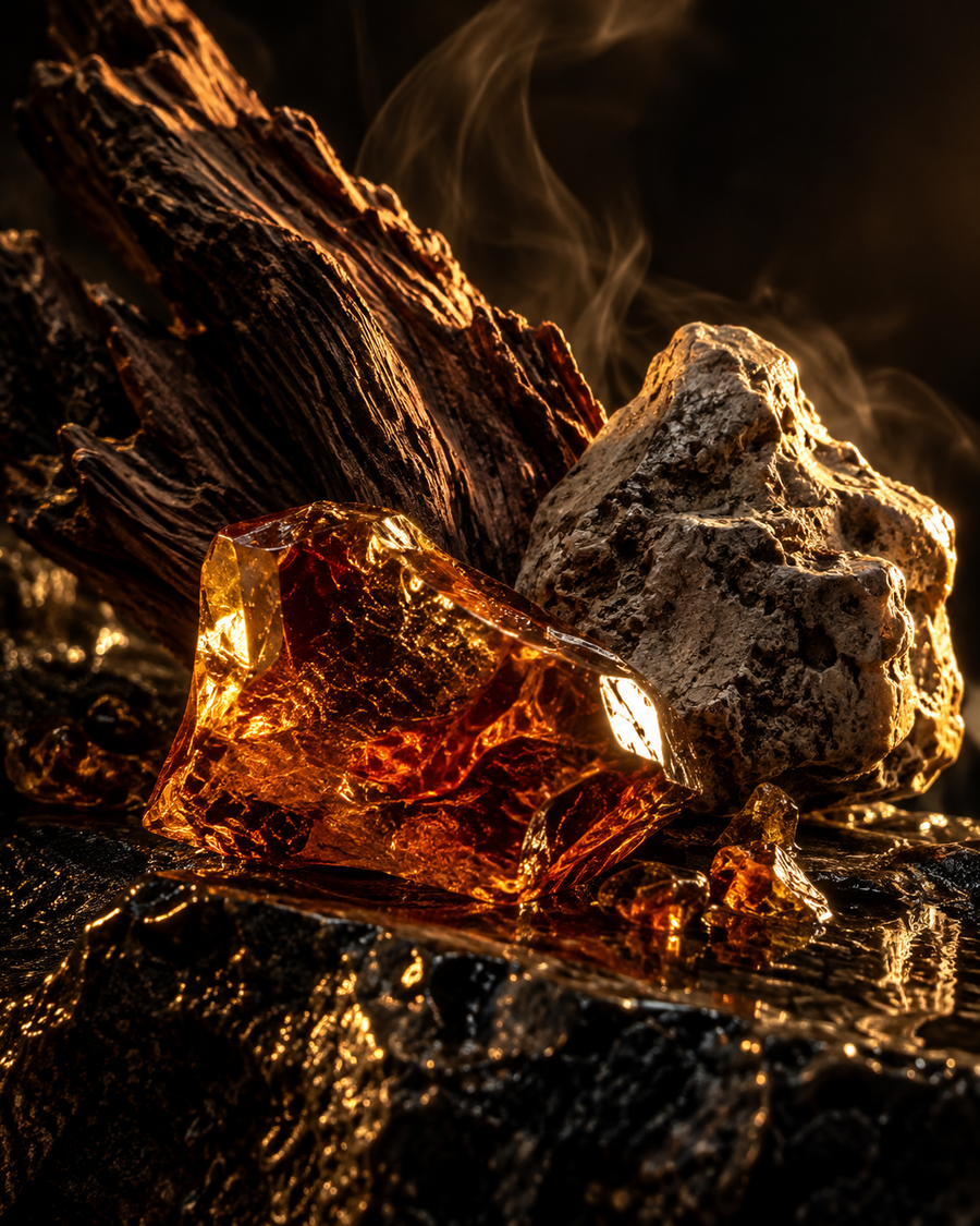 AMBERWOOD · AMBERGRIS